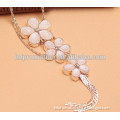 Plum petals fashion crystal necklace